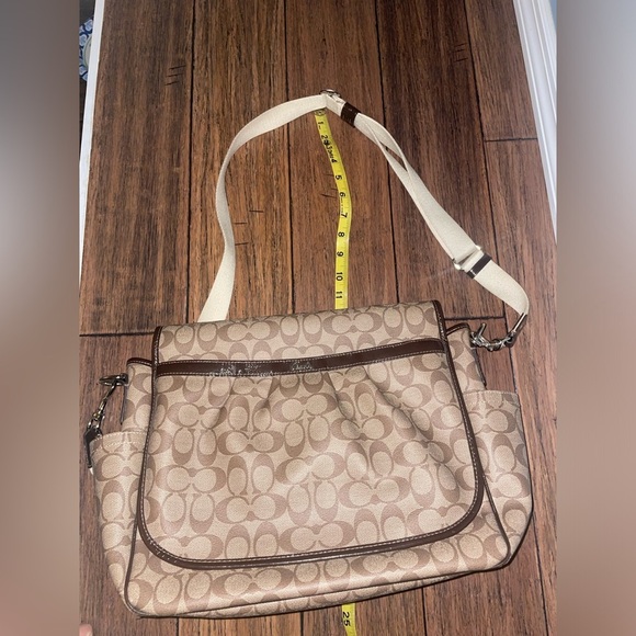 Coach signature logo bag coach messenger bag coach laptop y2k travel work bag - Picture 8 of 14